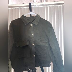 Army Green Cropped Jacket